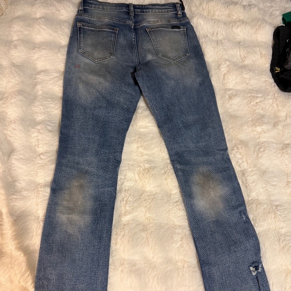 Used Haus Of Jr Size 12 Boy Blue Distressed Skinny Jeans - Picture 2 of 2